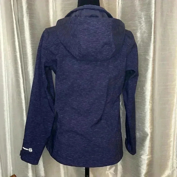 Free Country Women’s Small Purple Full Zip Fleece Lined Hooded Jacket - Picture 4 of 11